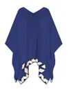 Valimare Women's Tulum Poncho Coverup In Blue