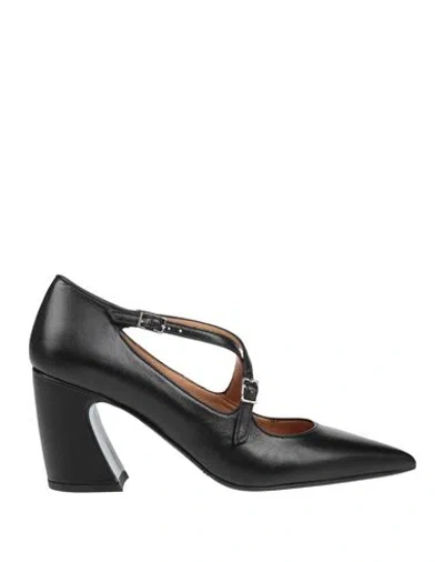 Valini Woman Pumps Black Size 9 Leather