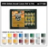 Vallejo Paint Vallejo Acrylic Paints 17 ml Bottle Wwii British Aircraft Model Air Paint Set - 16 Colors