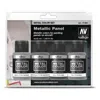 Vallejo Paint Vallejo Acrylic Paints 32 ml Bottle Aircraft Metallic Panel Metal Color Paint Set - 4 Colors