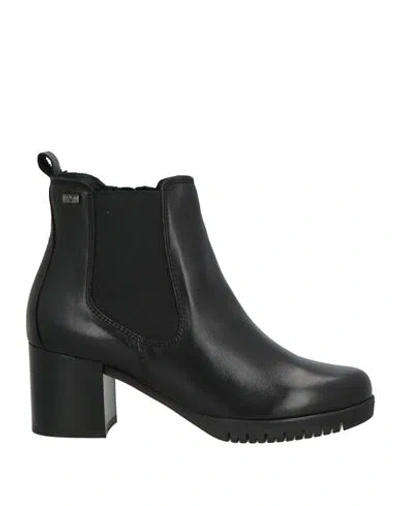 Valleverde Woman Ankle Boots Black Size 6 Leather