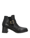 Valleverde Woman Ankle Boots Black Size 7 Leather