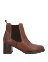 Valleverde Woman Ankle Boots Brown Size 5 Calfskin