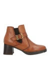 Valleverde Woman Ankle Boots Tan Size 5 Leather