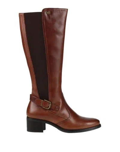 Valleverde Woman Boot Tan Size 8 Calfskin