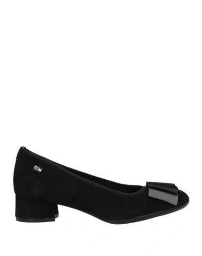 Valleverde Woman Pumps Black Size 8 Leather