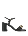 Valleverde Woman Sandals Black Size 5 Textile Fibers In Black