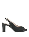 Valleverde Woman Sandals Black Size 8 Synthetisches Material In Black