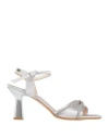 Valleverde Woman Sandals Light Grey Size 6 Synthetisches Material In Gray
