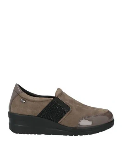 Valleverde Woman Sneakers Lead Size 8 Leather In Gray