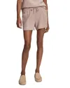 Valley Varley Isabella Shorts Women's Taupe Mid Rise Drawstring Waist Gbo747 In Neutral