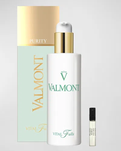 Valmont 5 Oz. Vital Falls Toner + Fizzy Mint Eau De Toilette In White