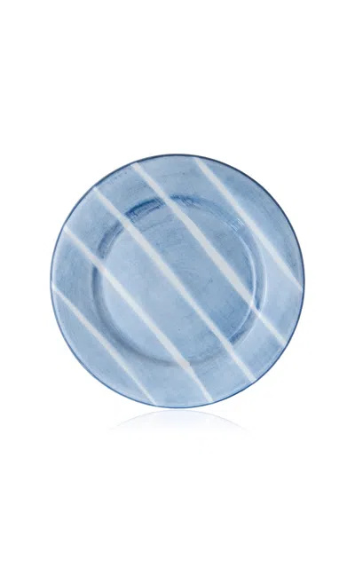 Valsa Home - Blueberry Salad Plate- Set Of 4 - Blue -