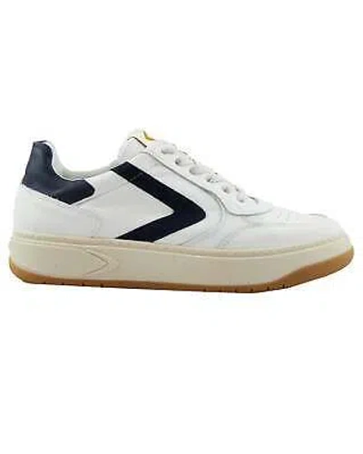 Pre-owned Valsport Low Shoes Hype Classic Trainers Man Leather White/blue