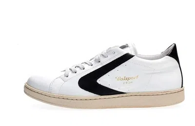 Pre-owned Valsport Low Shoes Tournament Casual Sneaker Leather White Black Man
