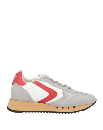 Valsport Magic Heritage Man Sneakers Light Grey Size 8 Soft Leather, Textile Fibers In Multi