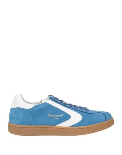 Valsport Man Sneakers Azure Size 8.5 Leather In Blue