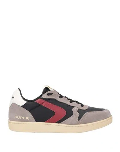Valsport Man Sneakers Black Size 8.5 Leather, Textile Fibers