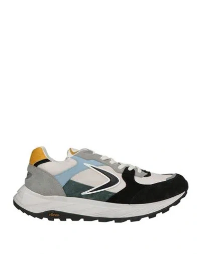Valsport Man Sneakers Black Size 9.5 Leather, Synthetic Material In Multi