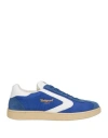 Valsport Man Sneakers Bright Blue Size 8 Leather, Textile Fibers