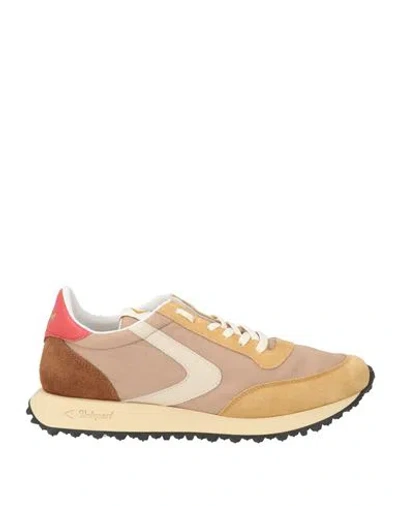 Valsport Man Sneakers Camel Size 7 Textile Fibers, Leather In Multi