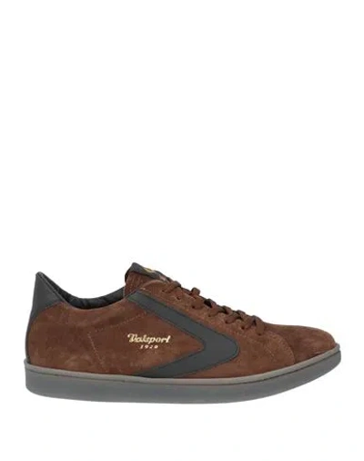 Valsport Man Sneakers Chocolate Brown Size 8 Leather In Multi