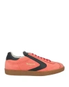 Valsport Man Sneakers Coral Size 8.5 Leather In Red