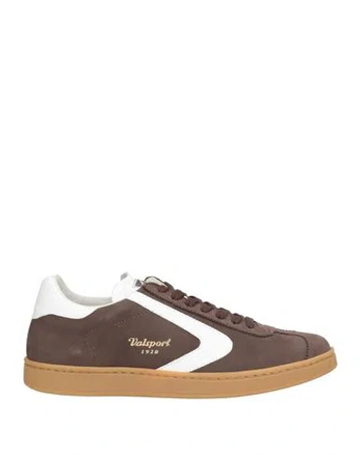Valsport Man Sneakers Dark Brown Size 9.5 Leather