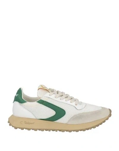 Valsport Man Sneakers Ivory Size 8.5 Leather, Textile Fibers In White