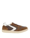 Valsport Man Sneakers Khaki Size 8 Leather, Textile Fibers In Beige