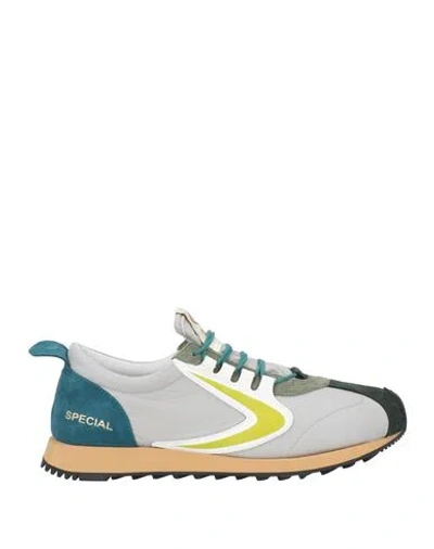 Valsport Man Sneakers Light Grey Size 8.5 Textile Fibers, Leather