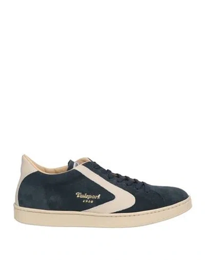 Valsport Man Sneakers Midnight Blue Size 8 Calfskin