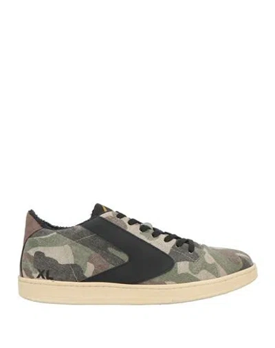 Valsport Man Sneakers Military Green Size 8 Textile Fibers, Leather