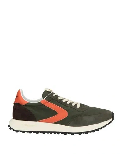 Valsport Man Sneakers Military Green Size 8.5 Textile Fibers, Leather