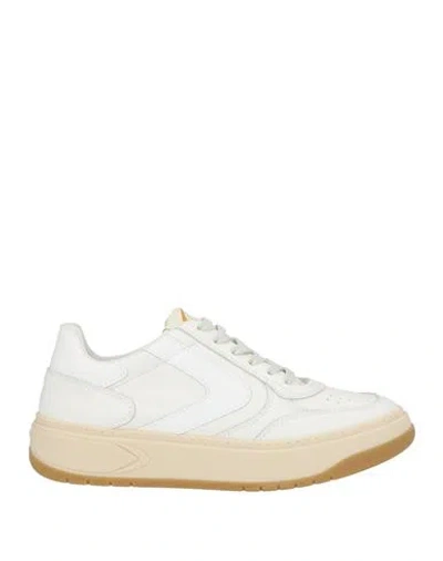 Valsport Man Sneakers Off White Size 7 Leather In Multi