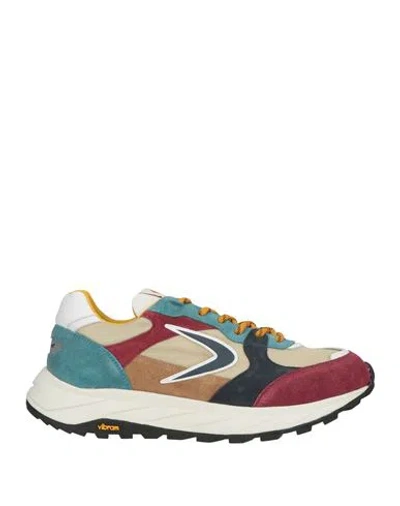 Valsport Man Sneakers Sand Size 7 Leather, Textile Fibers In Multi