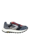 Valsport Man Sneakers Slate Blue Size 8 Leather, Textile Fibers