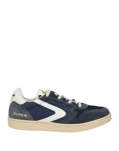 Valsport Man Sneakers Slate Blue Size 8.5 Leather, Nylon
