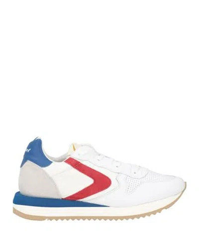 Valsport Man Sneakers White Size 8 Leather, Textile Fibers In Multi