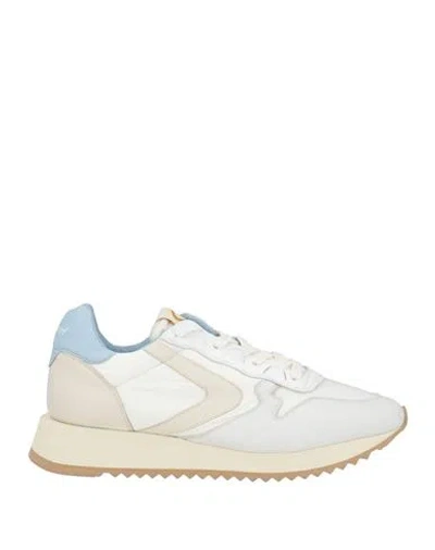 Valsport Man Sneakers White Size 9.5 Leather, Textile Fibers