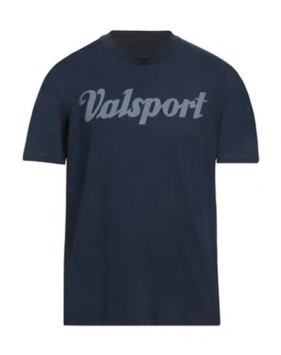 Valsport Man T-shirt Navy Blue Size Xl Cotton