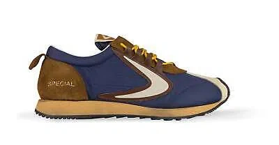 Pre-owned Valsport Shoes  Trainers Man Leather Tissue Blue
