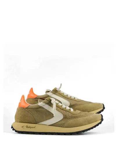 Valsport Start Heritage Logo-patch Panelled Sneakers In Brown