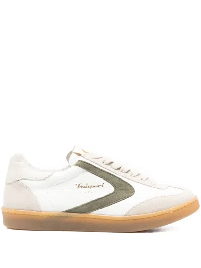Valsport Suede Lace-up Sneakers In White