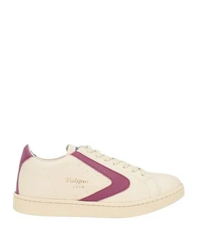 Valsport Woman Sneakers Beige Size 5 Leather In White