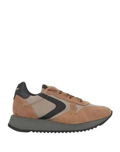 Valsport Woman Sneakers Brown Size 8 Leather, Textile Fibers