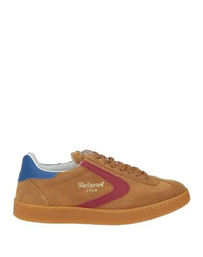 Valsport Woman Sneakers Camel Size 7 Leather In Brown