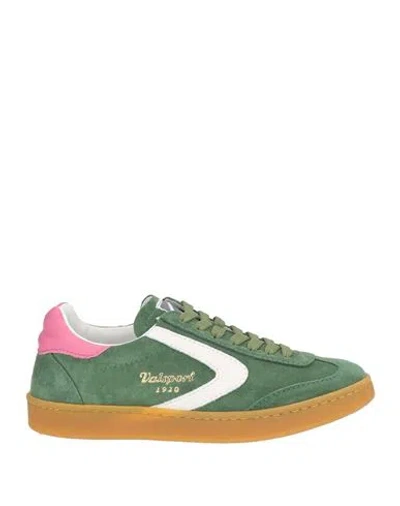 Valsport Woman Sneakers Green Size 5.5 Leather In Multi