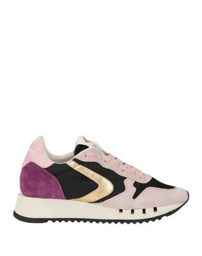 Valsport Woman Sneakers Light Pink Size 6.5 Leather, Textile Fibers In Multi