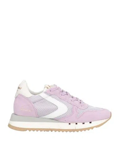 Valsport Woman Sneakers Lilac Size 5 Leather, Textile Fibers In Pink